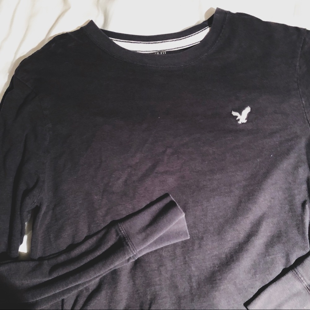 American Eagle black long sleeve shirt size M